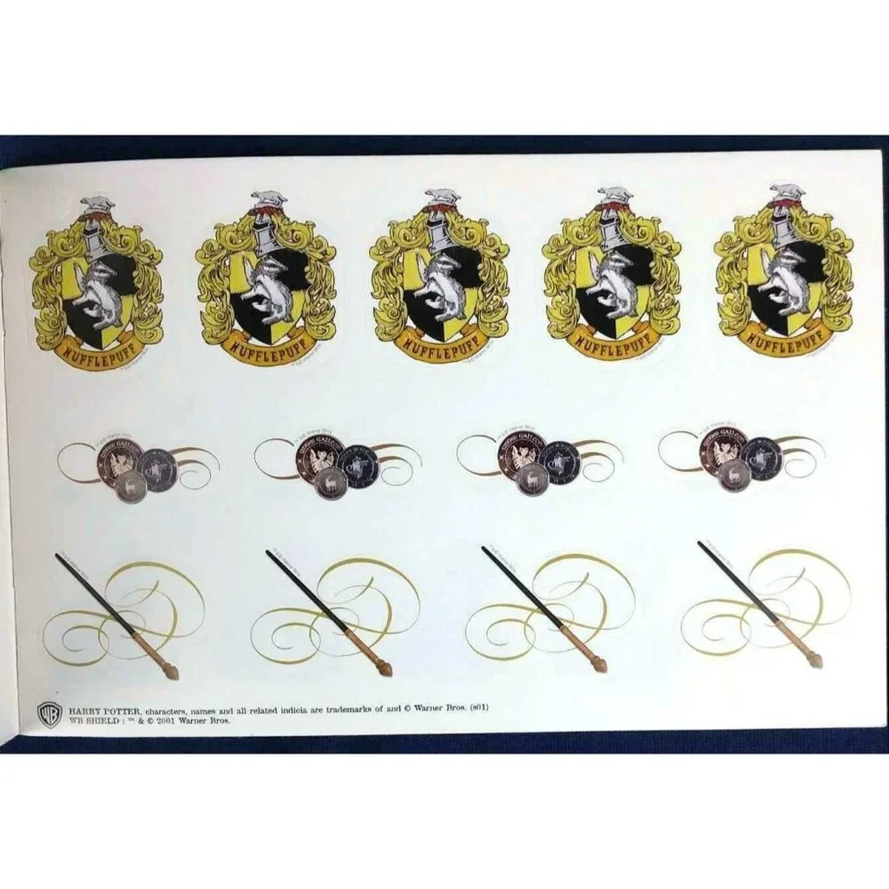 Vintage Harry Potter Sticker Book Denmark New Complete 2001 Klistermaerkebog